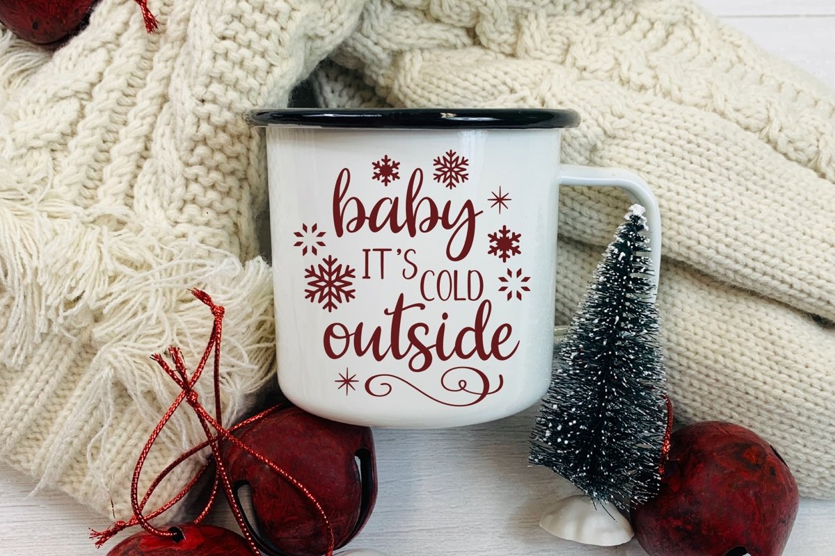 Baby It's Cold Outside SVG DXF PNG example image 1