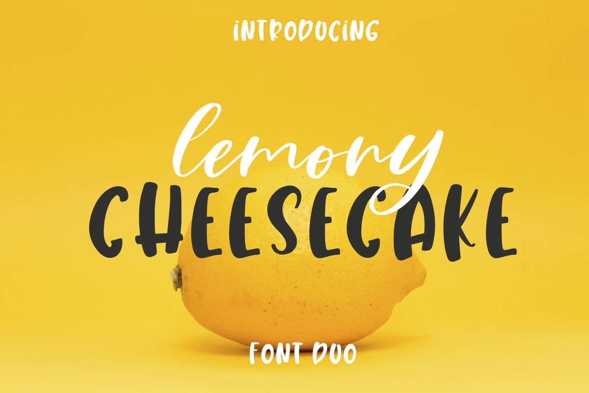 Lemony Cheesecake Font Duo example image 1