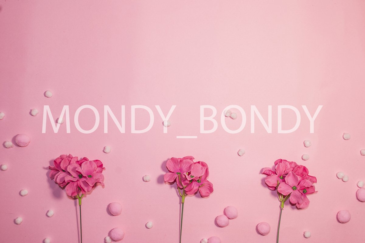 Festive background. Pink flowers on a pink background. example image 1