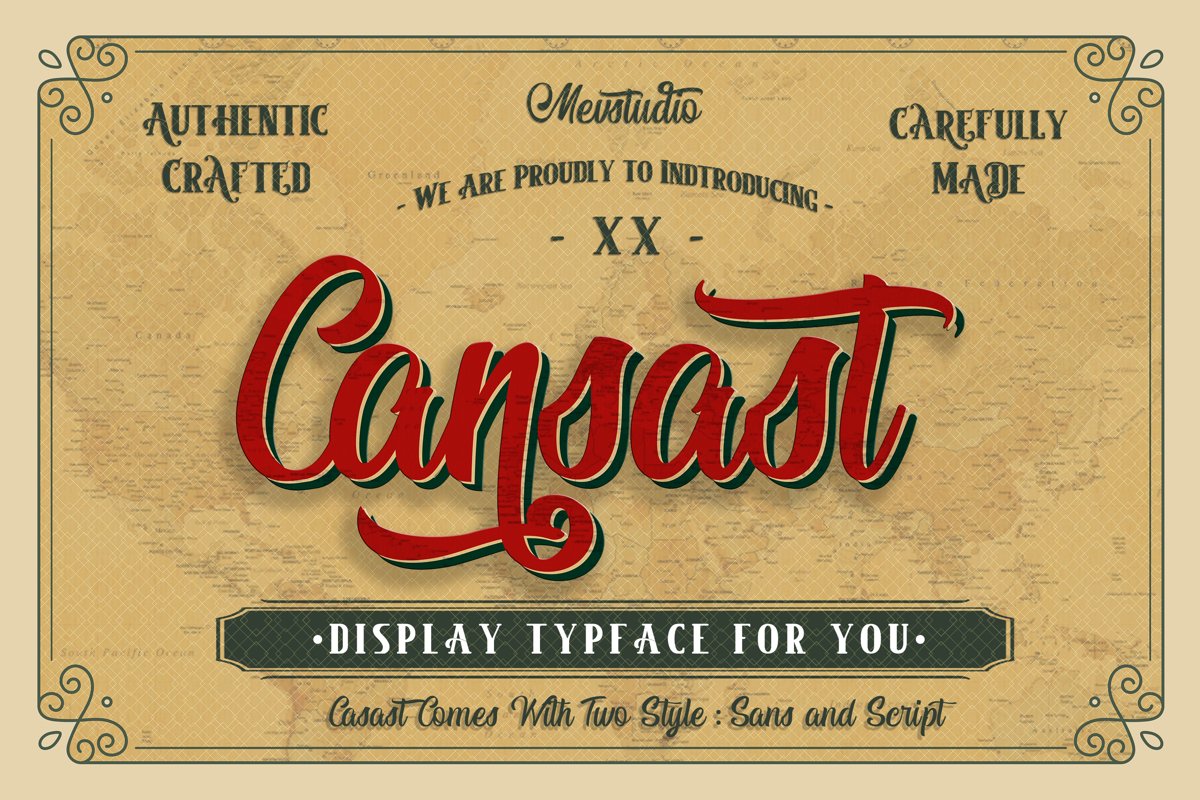 Cansast Font Duo example image 1