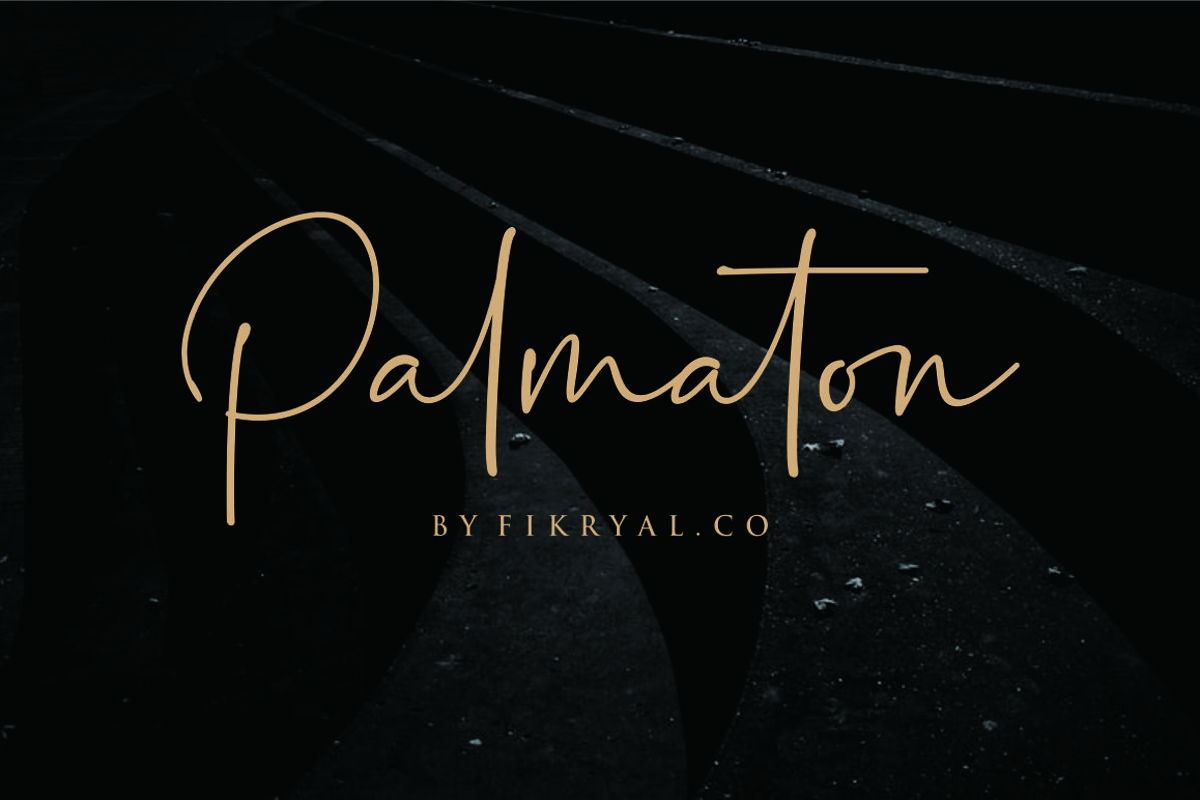 Palmaton - Handwritten font example image 1