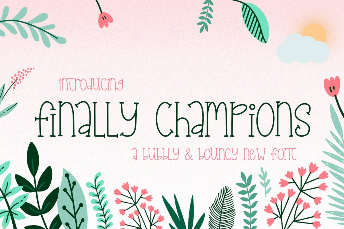 Finally Champions Font example image 1