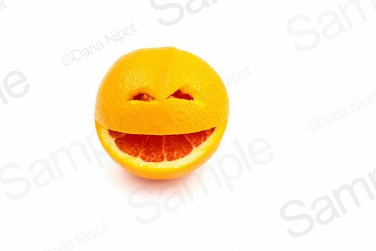 Smiling orange fruit example image 1