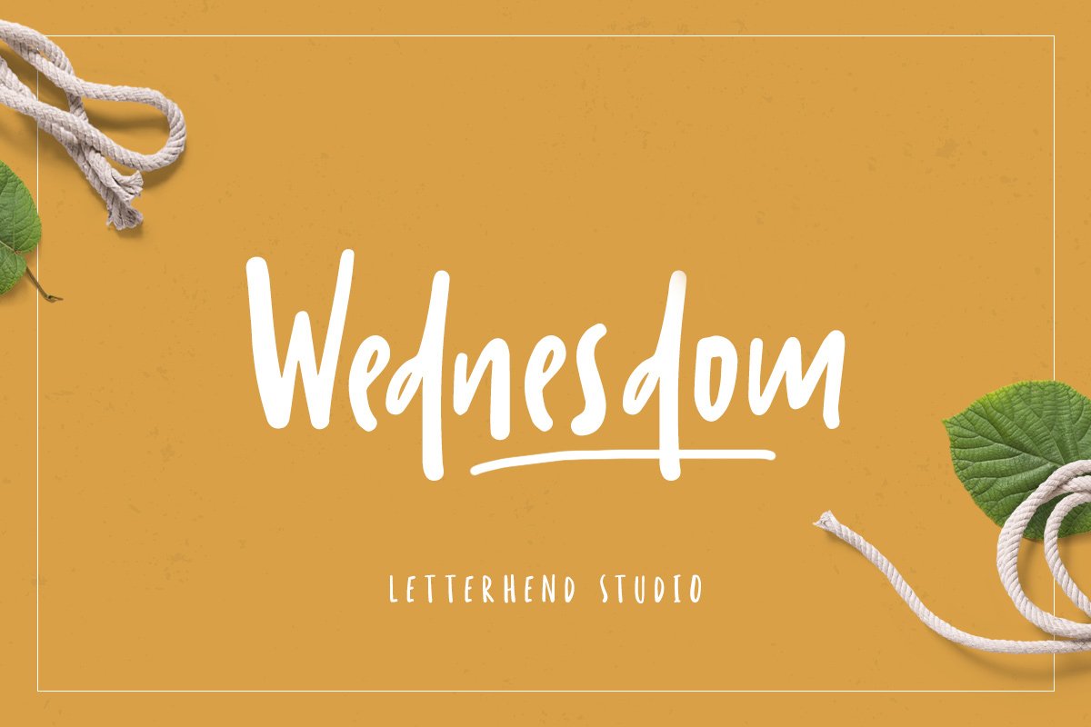Wednesdom Playful Font example image 1