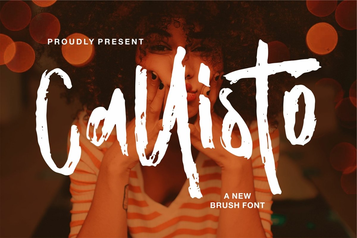 Callisto - A New Brush Font example image 1