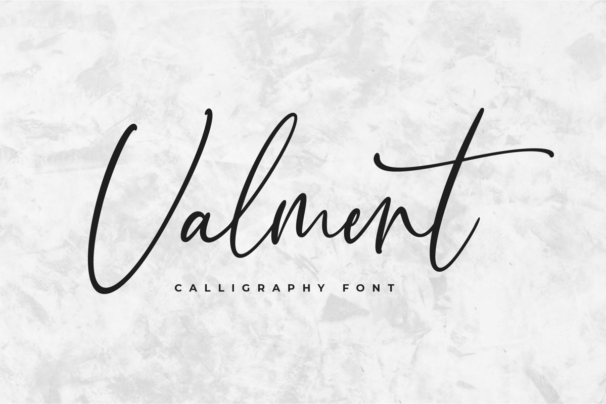 Valment Calligraphy Font example image 1