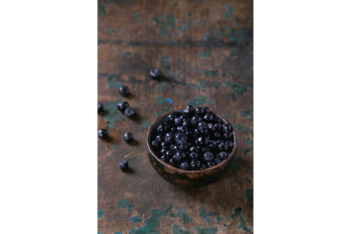 Heap of forest blueberries example image 1
