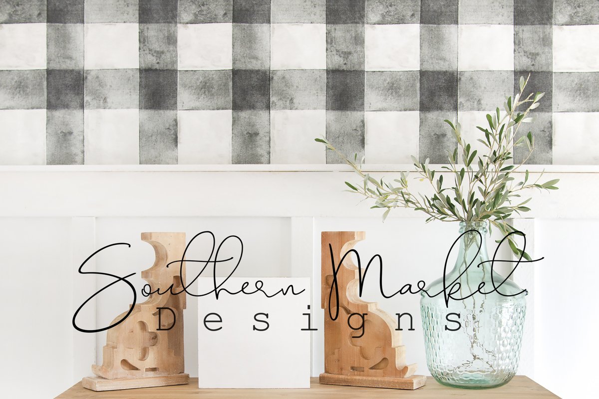 8x14 Wood Sign Mock Up Farmhouse Styled Photo example image 1