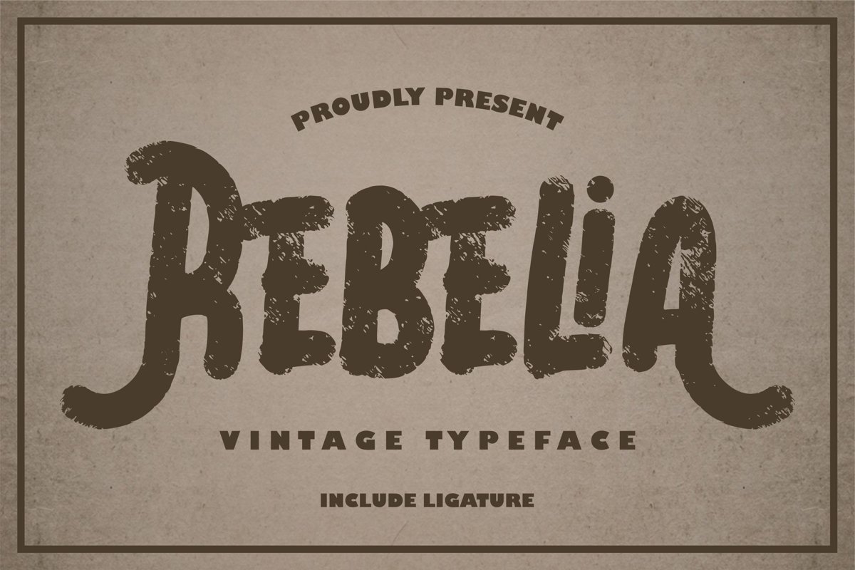 Rebelia | Vintage Typeface example image 1