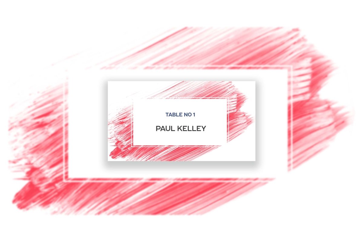 Acrylic Brush Strokes Template Background example image 1
