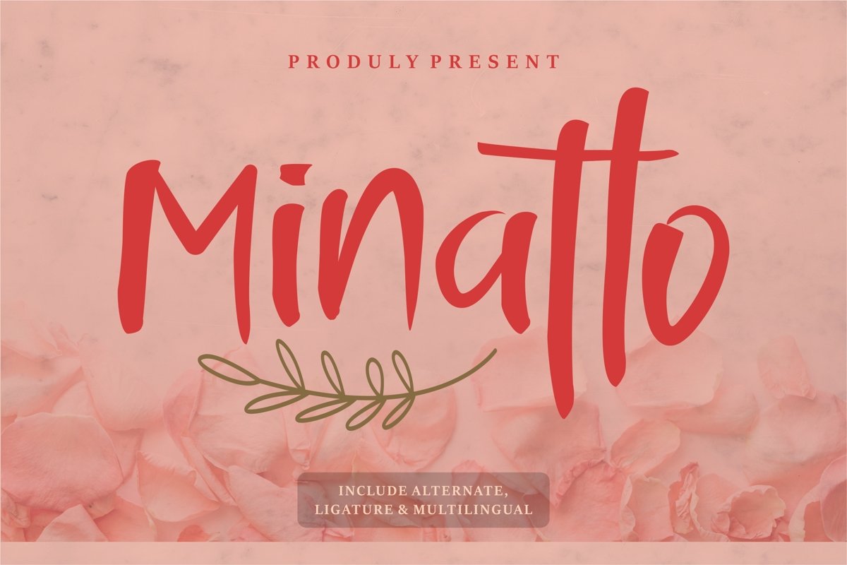 Minatto - Handwritten Font example image 1