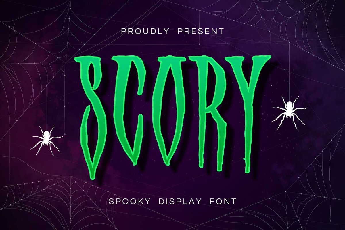 Scory - Spooky Display Font example image 1
