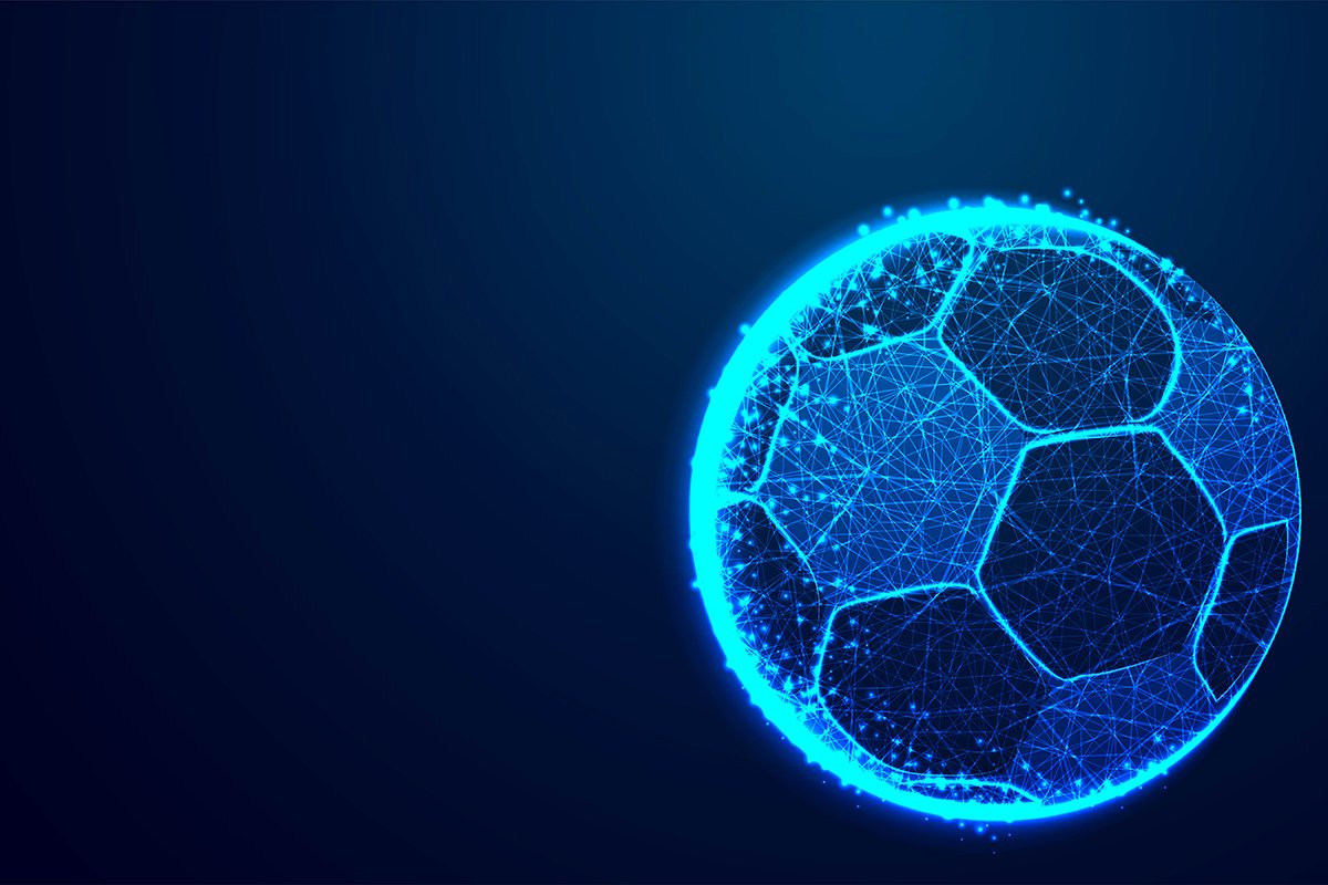 ball, football team, Abstract low poly, Triangle, dot, line, example image 1