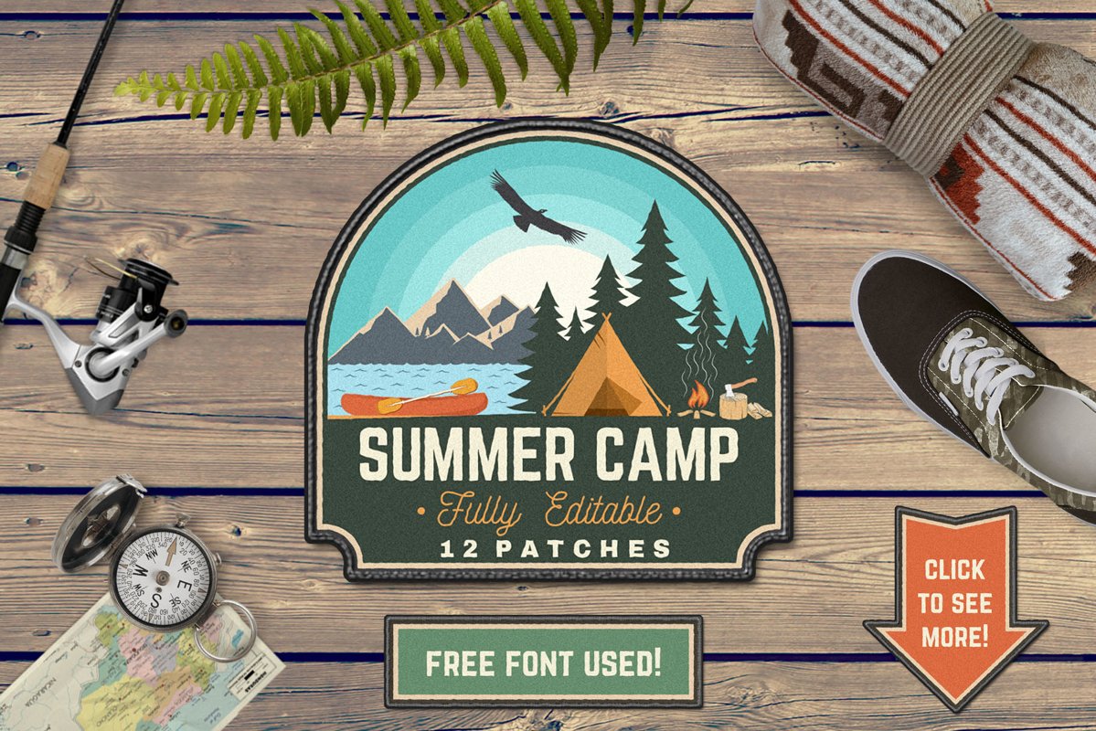Summer Camp Patches Part 2 example image 1