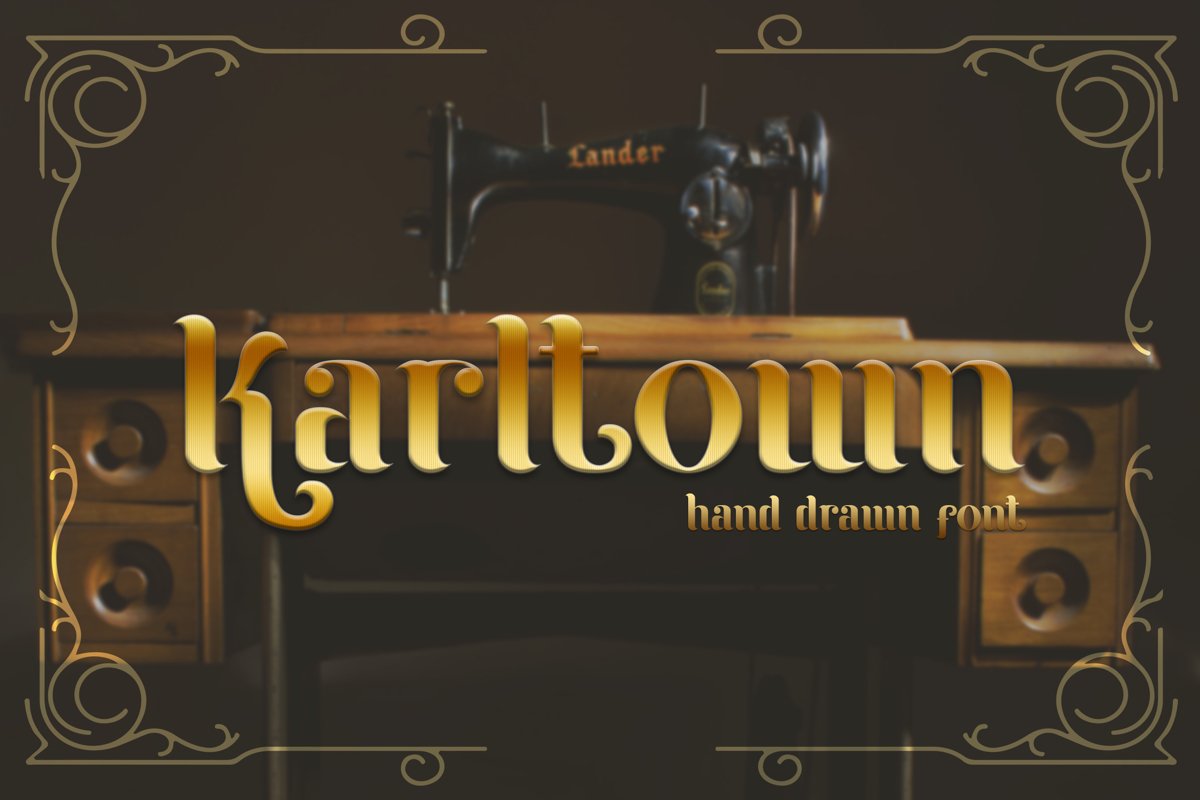 Karltown - Handdrawn Font example image 1