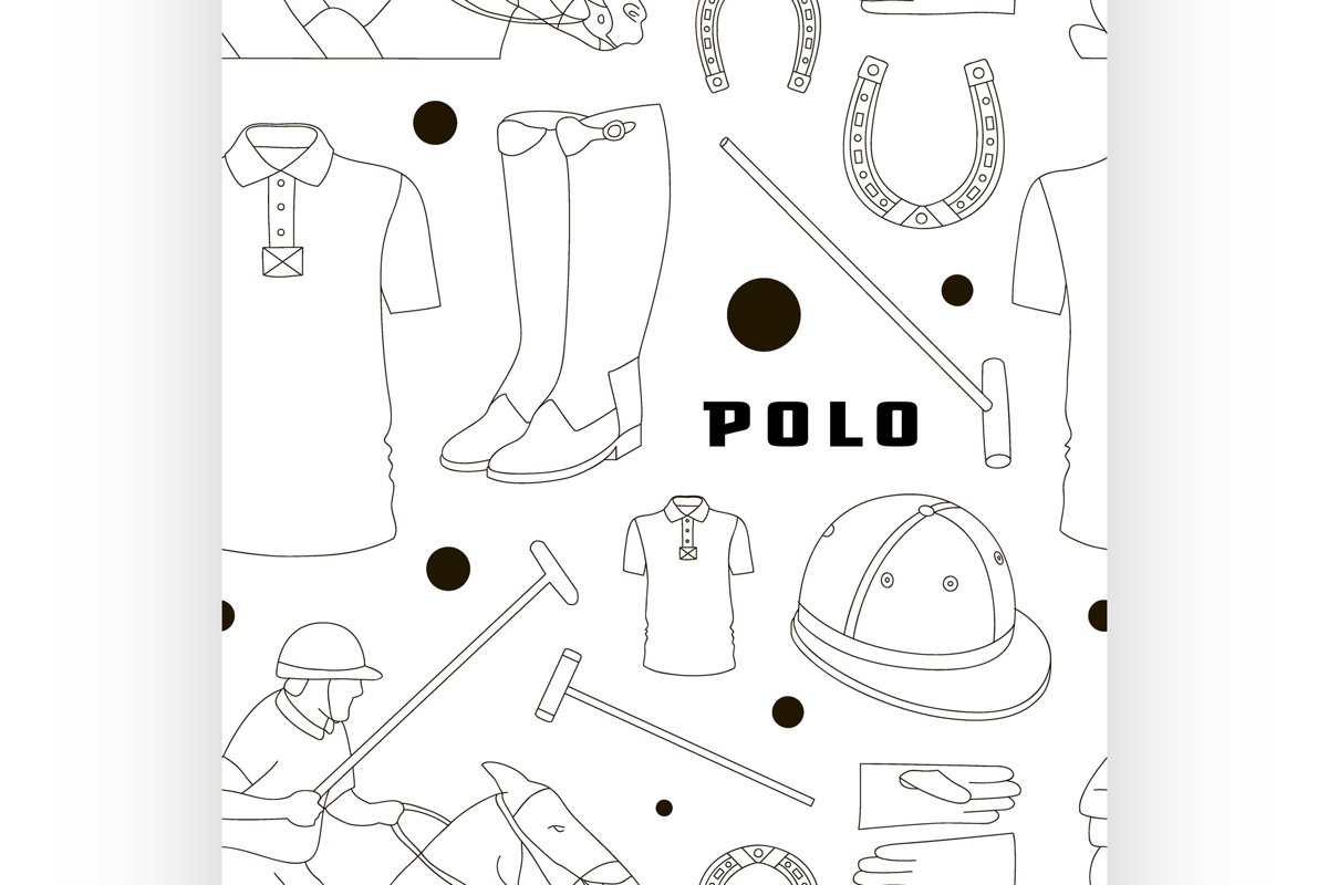 Polo objects, Sport uniform pattern example image 1