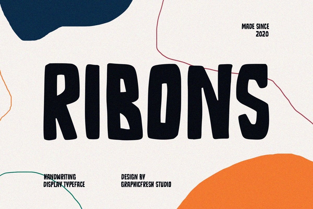 Ribons - A Handwriting Display Font example image 1