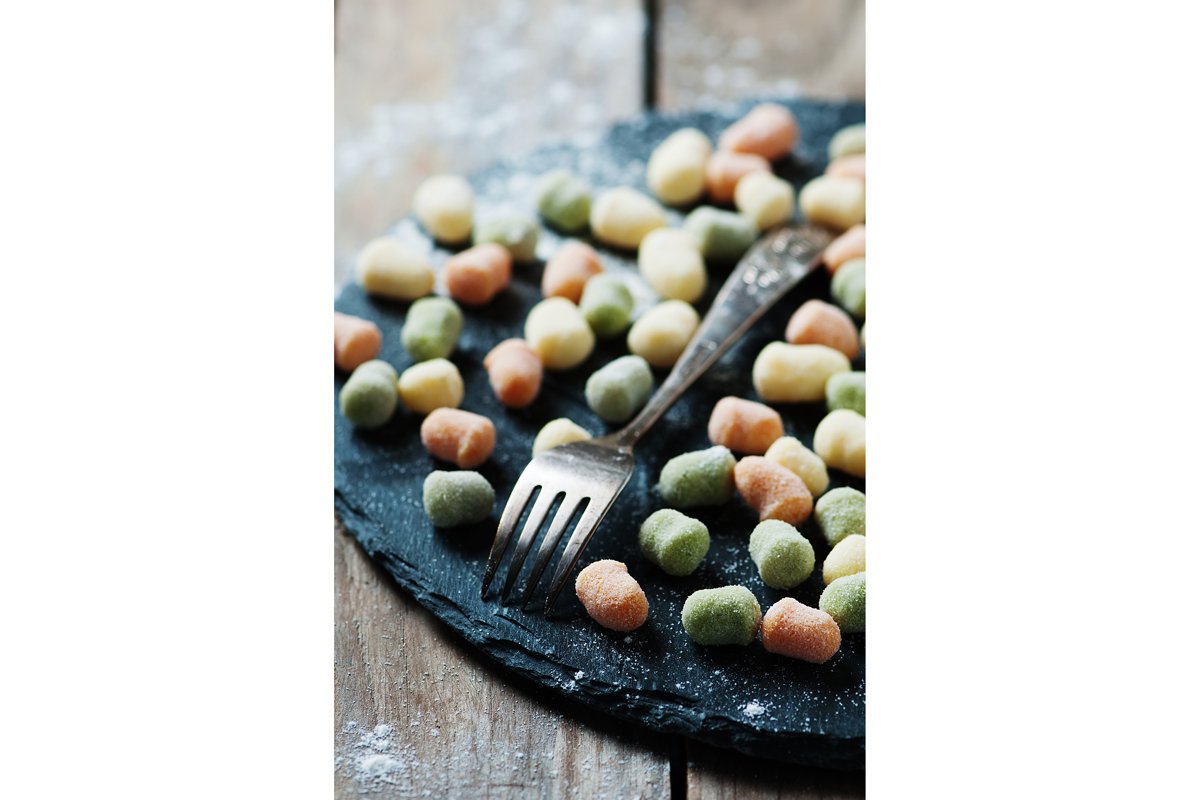Traditional italian gnocchi on the table, selective focus example image 1