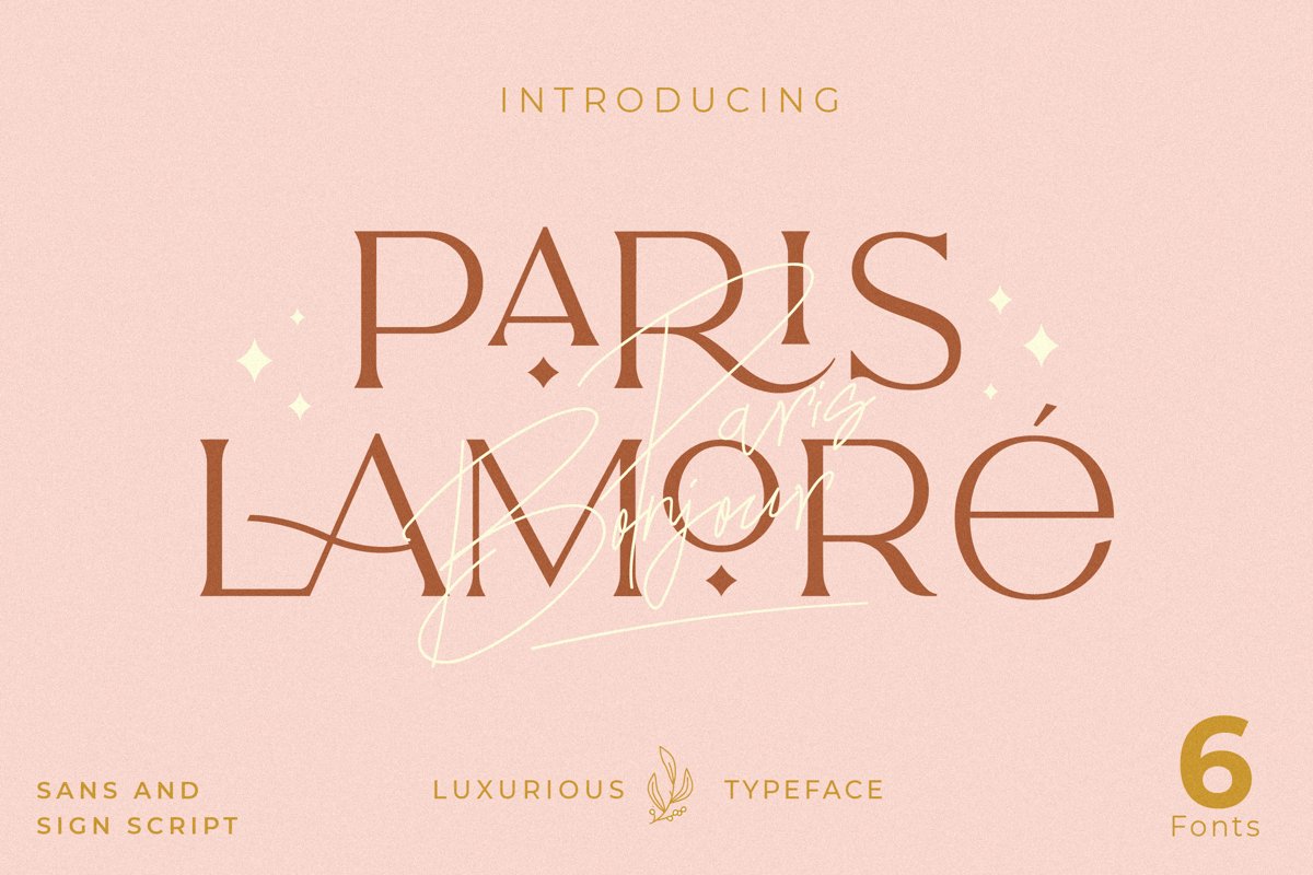 The Paris Lamore Sans & Script Typeface example image 1