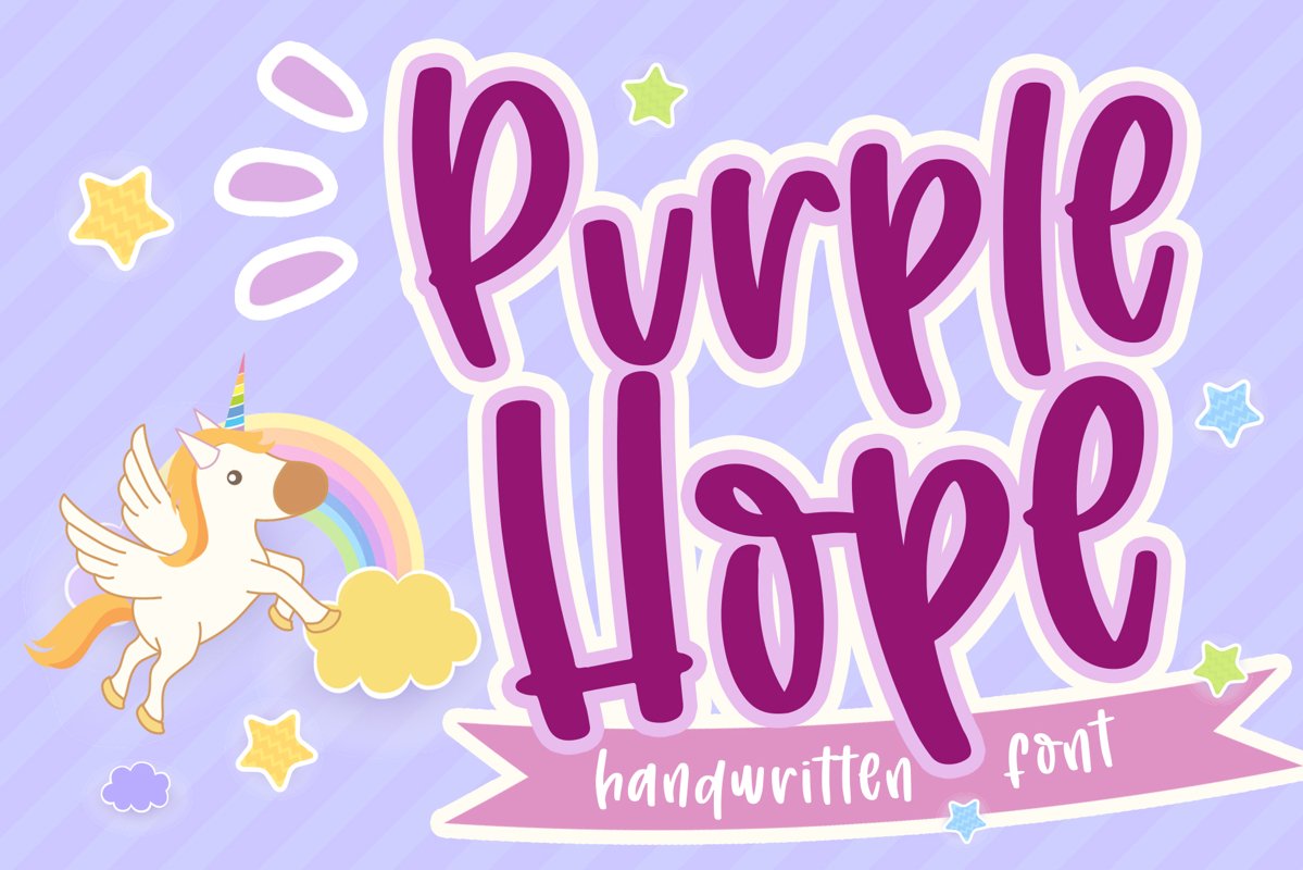 Purple Hope - Handwritten Font example image 1