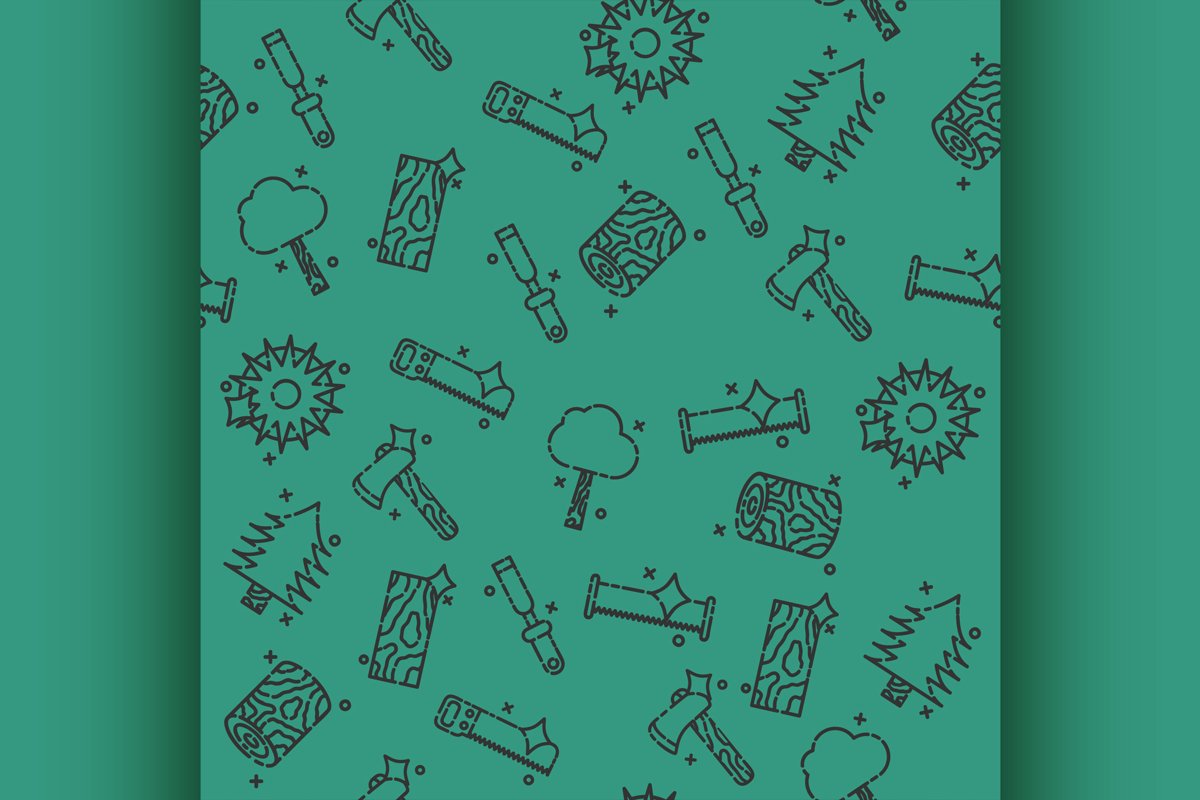 Lumberjack icon pattern example image 1