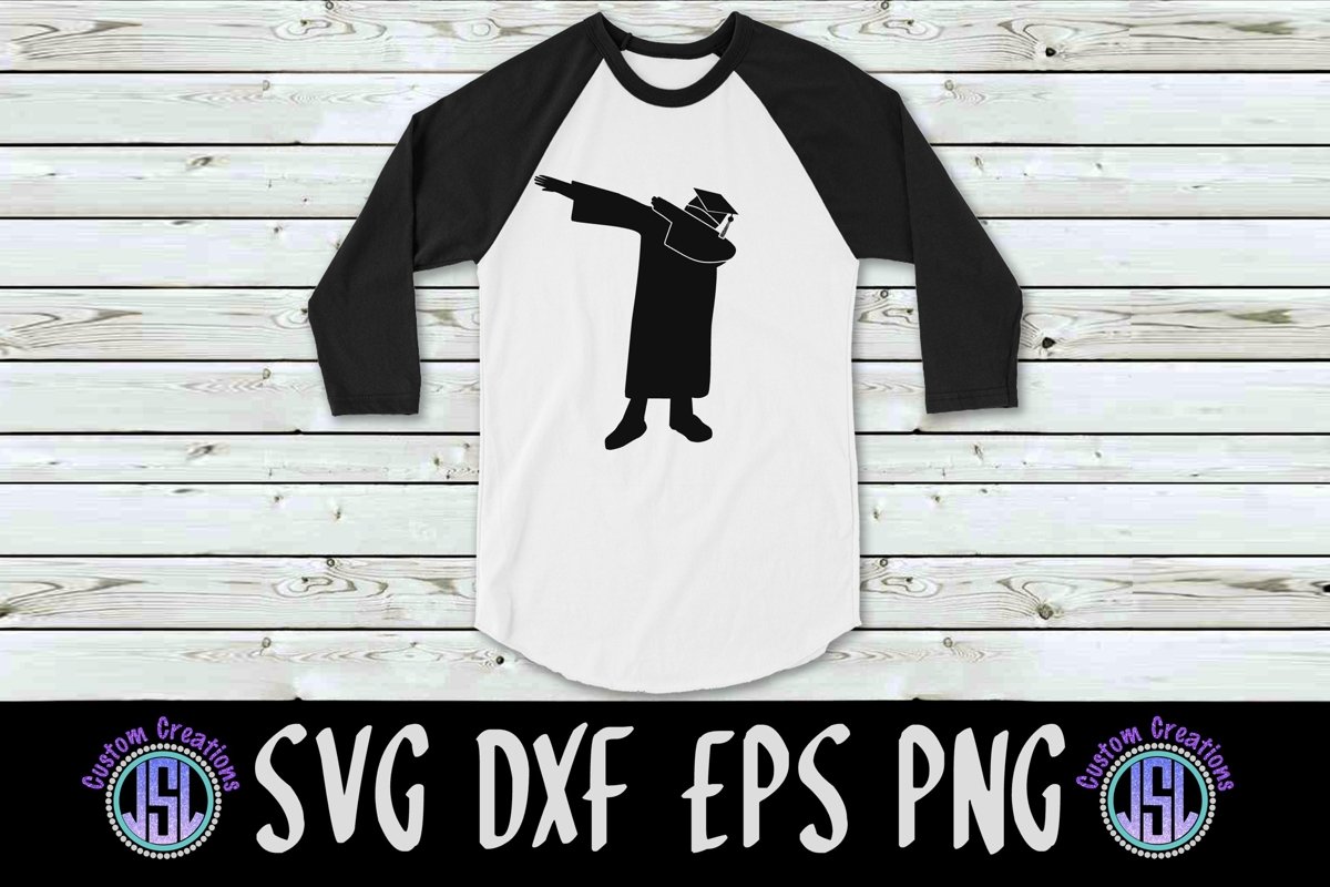 Dabbing 'Girl' Graduate | Graduation | SVG EPS DXF PNG example image 1
