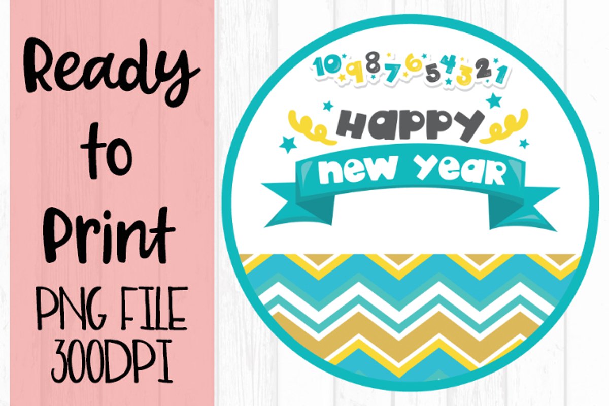 Happy New Years Boy Ready to Print example image 1