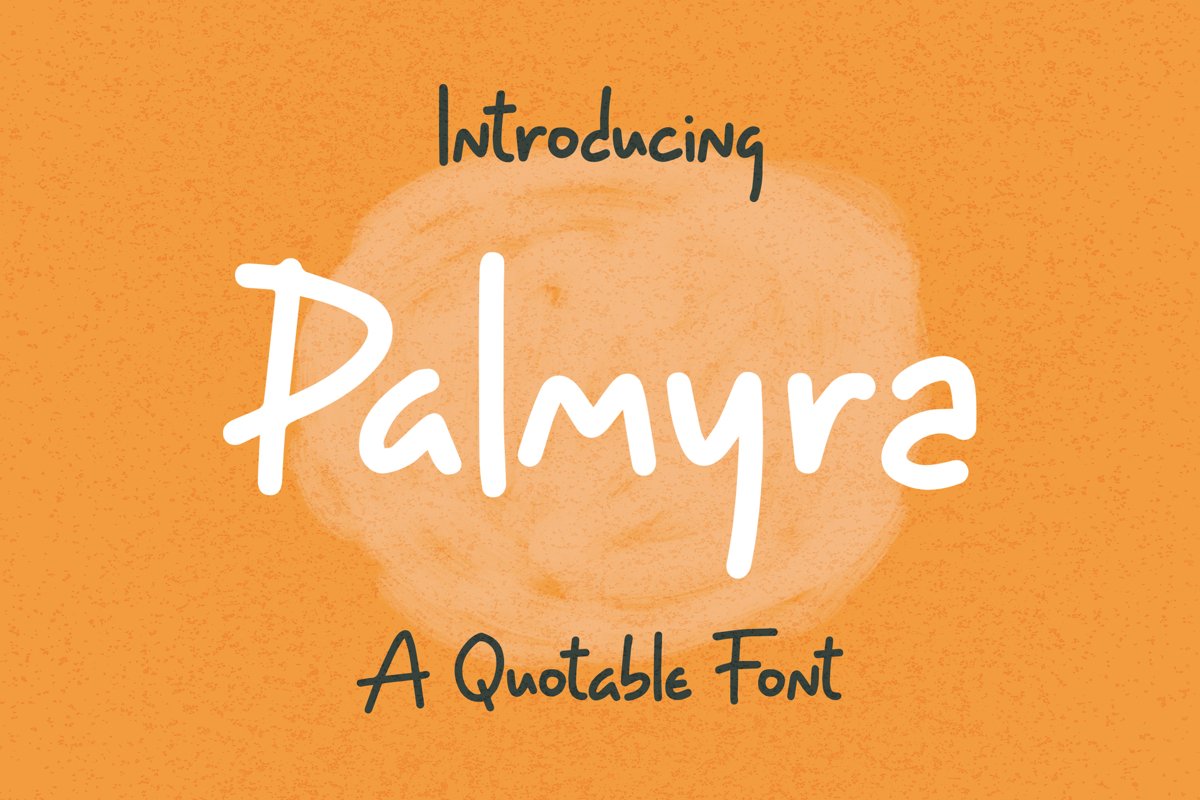 Palmyra - Quotable Font example image 1