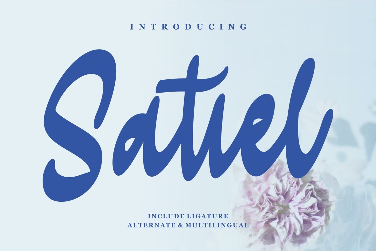 Satiel - Script Font example image 1