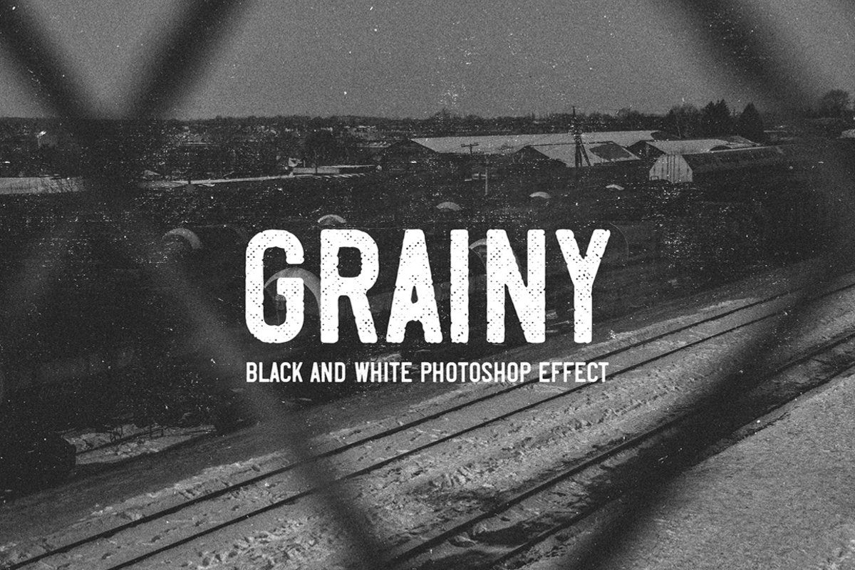 Grainy - Black and White Photoshop Effect example image 1