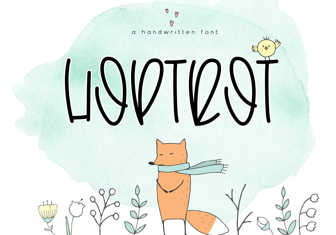 Hoptrot - A Cute Handwritten Font example image 1