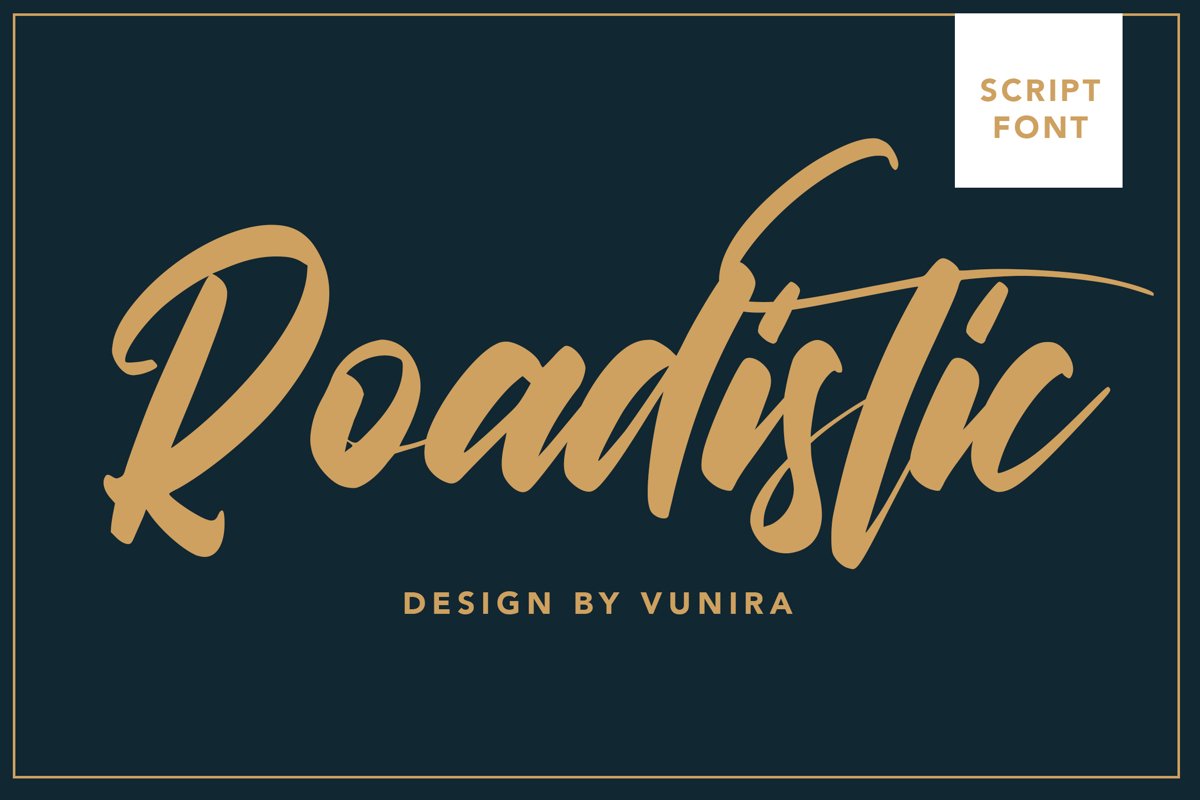 Roadistic | Script Font example image 1