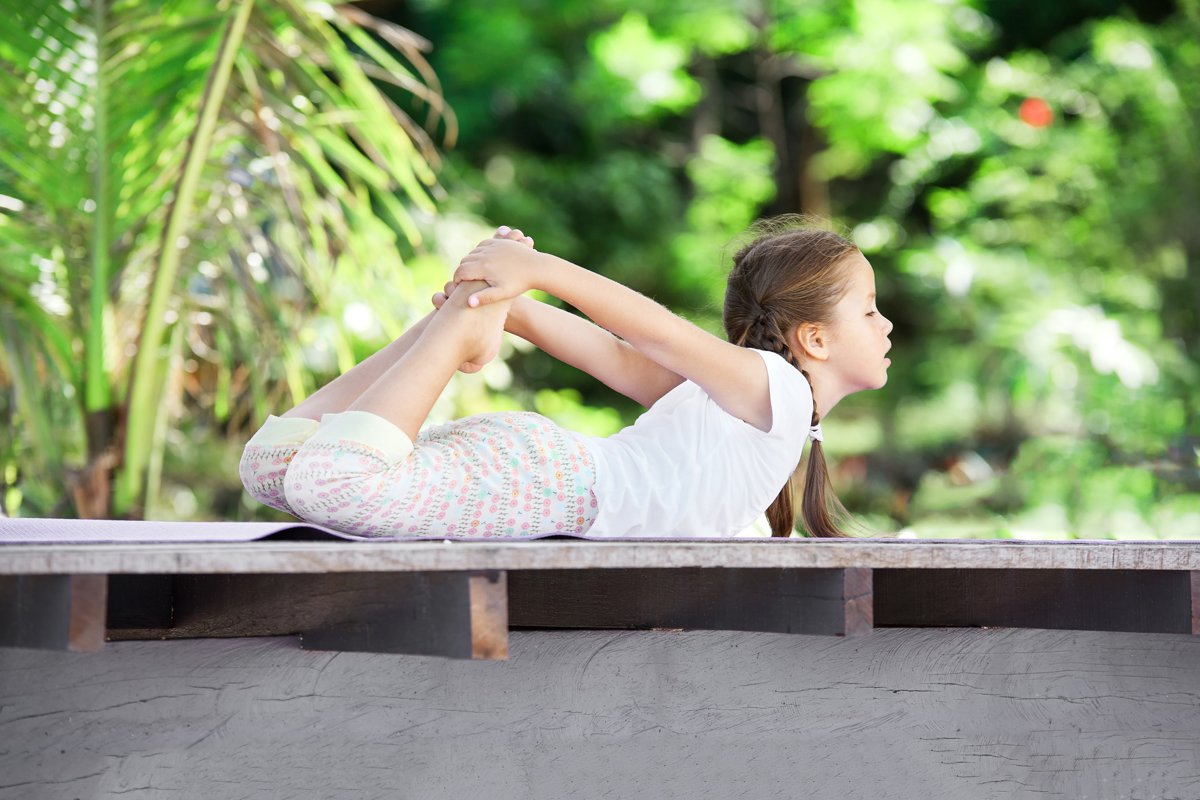 Yoga for Children. Fitness concept example image 1