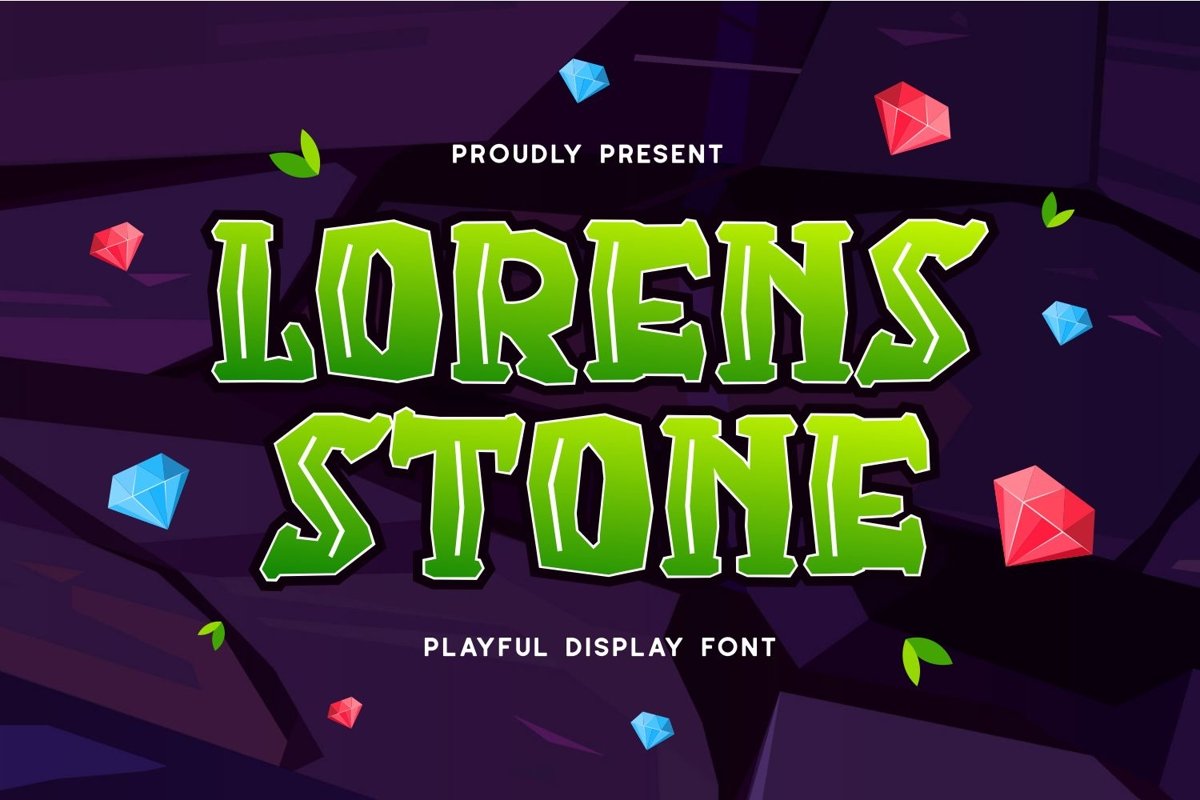 Lorens Stone - Playful Display Font example image 1