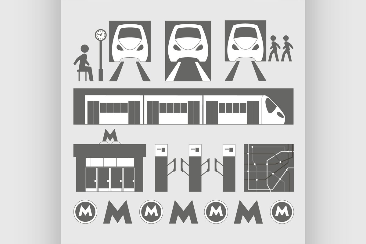 Metro underground symbols example image 1