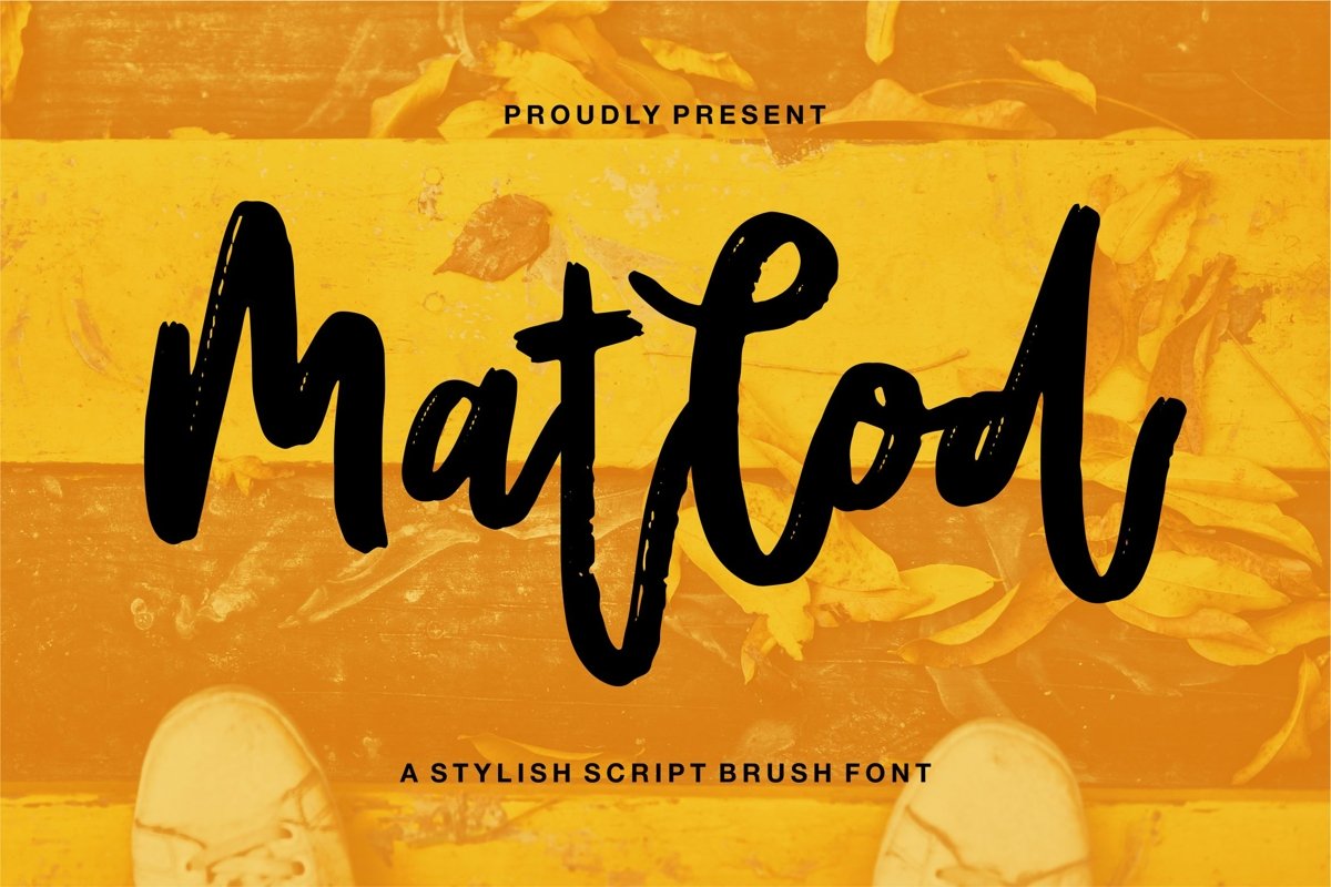 Matlod - A Stylish Script Brush Font example image 1