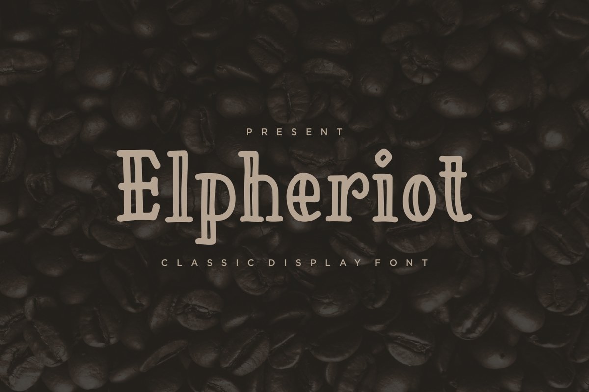 Elpheriot - Classic Display Font example image 1