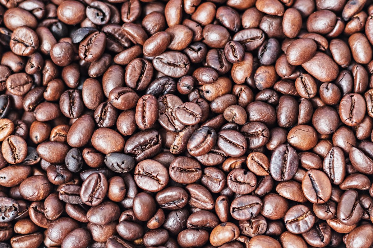 Background from roasted coffee beans. Elite coffee. example image 1