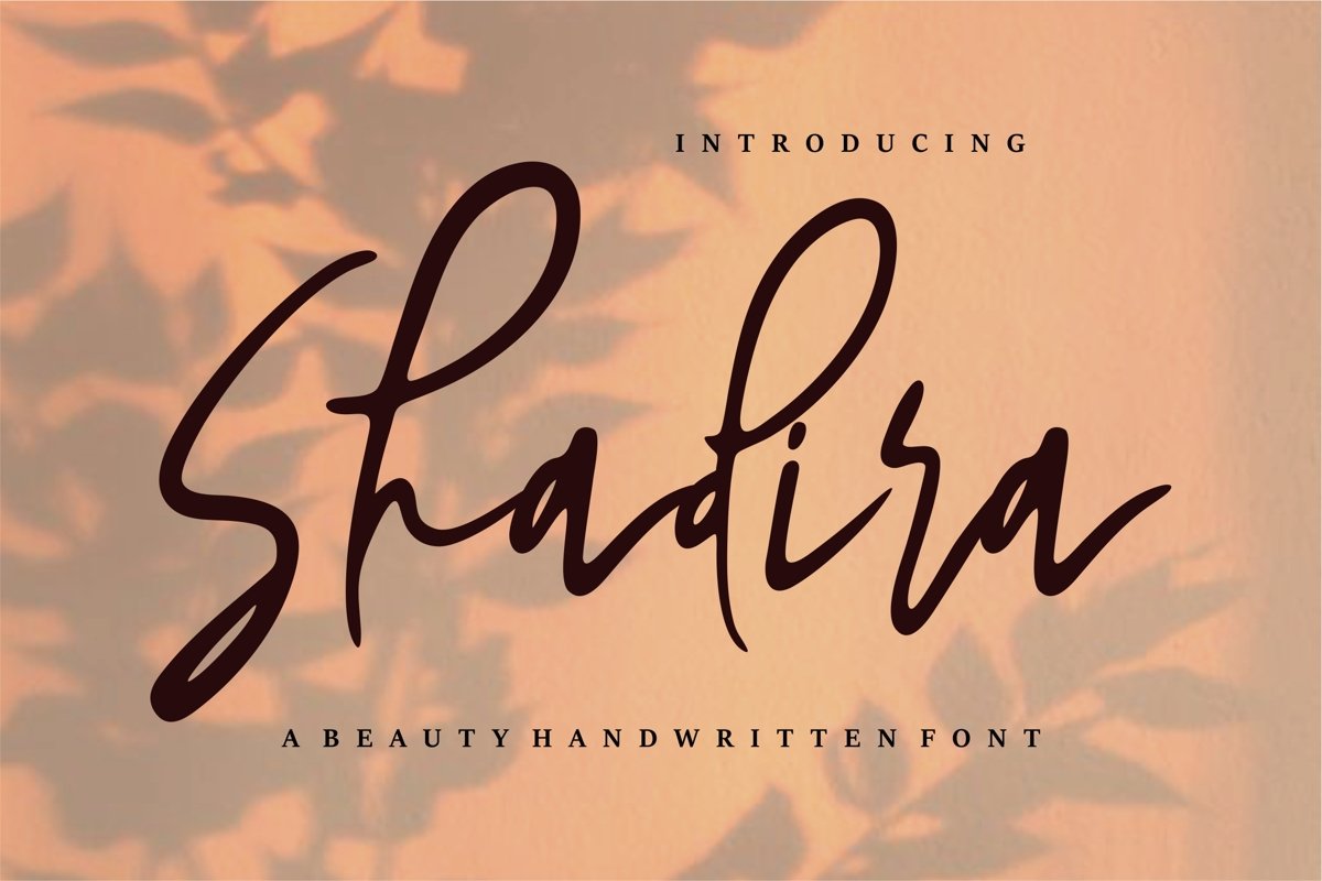 Shadira - A Beauty Handwritten Font example image 1