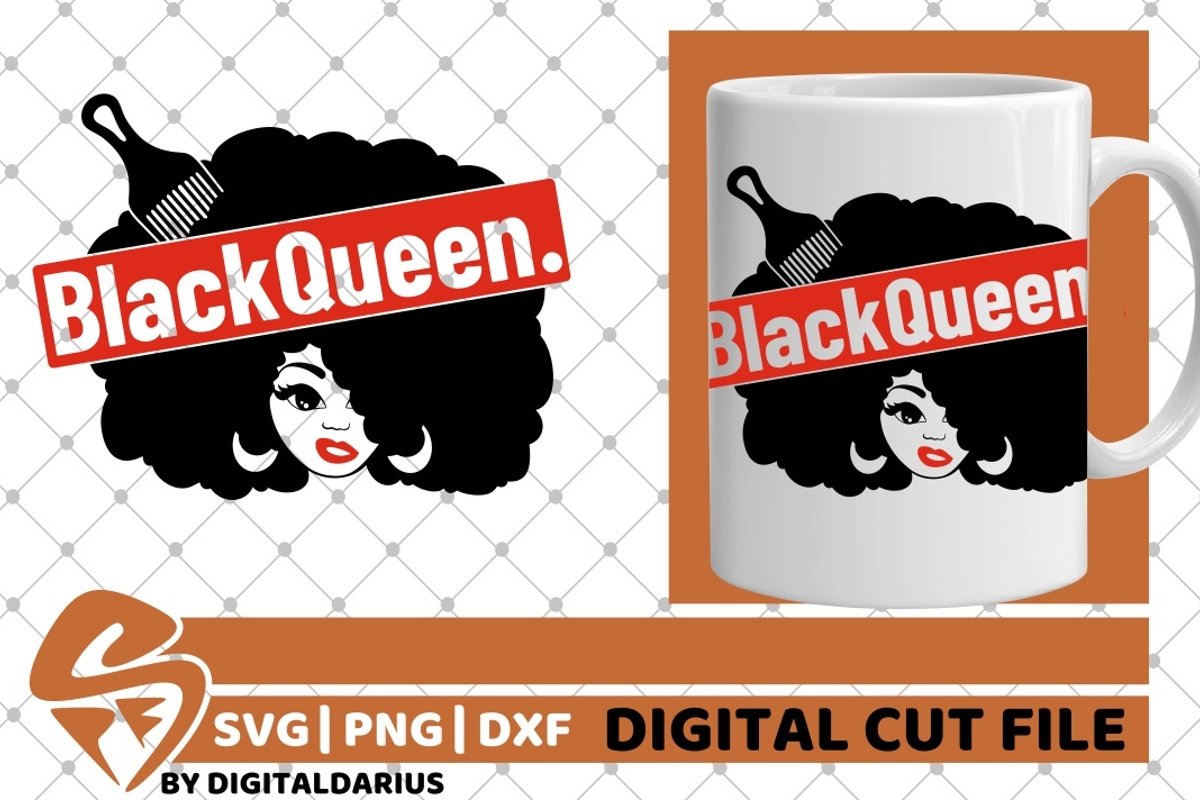 Black Queen svg, Natural Hair , Hairstyle svg, Hairdresser example image 1
