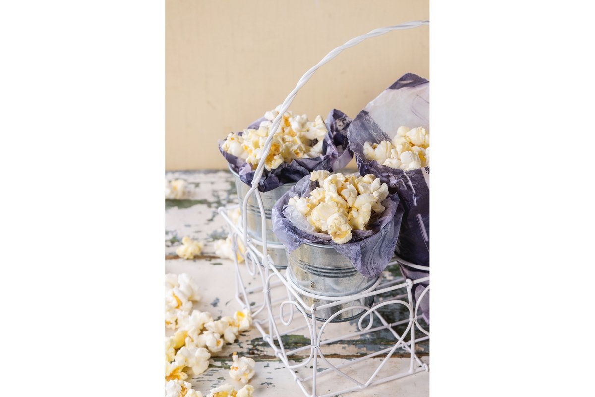 Prepared salted popcorn example image 1