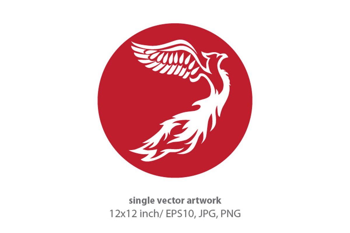 Phoenix Bird - single vector artwork example image 1
