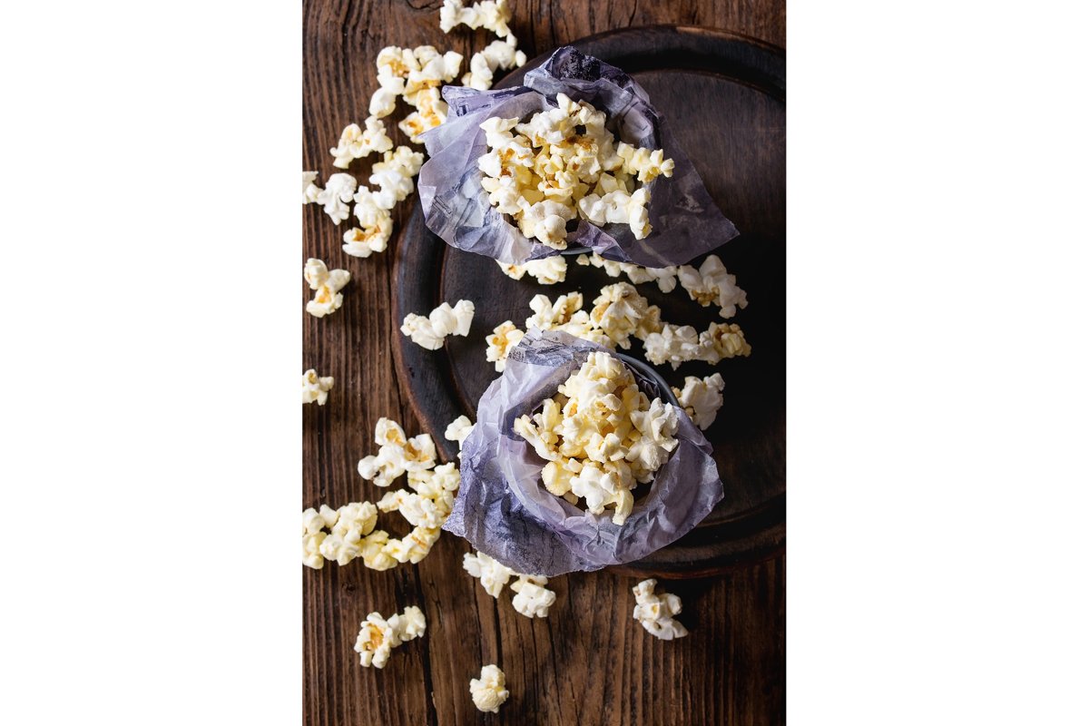 Prepared salted popcorn example image 1