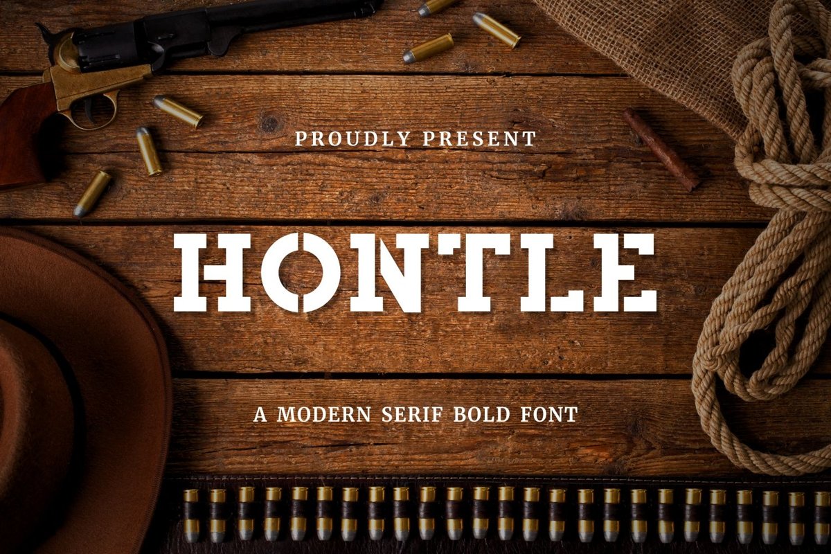 Hontle - Slab Serif Display Font example image 1