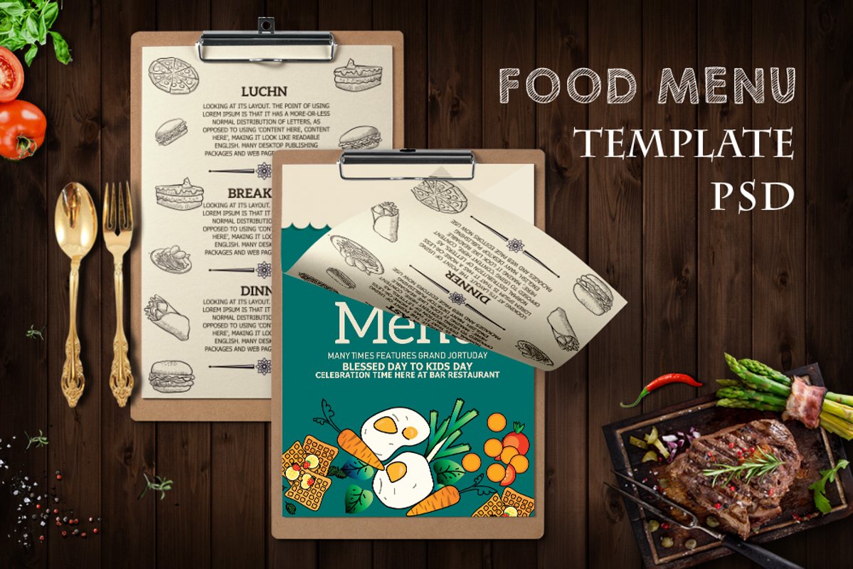 Restaurant Food Menu Template example image 1