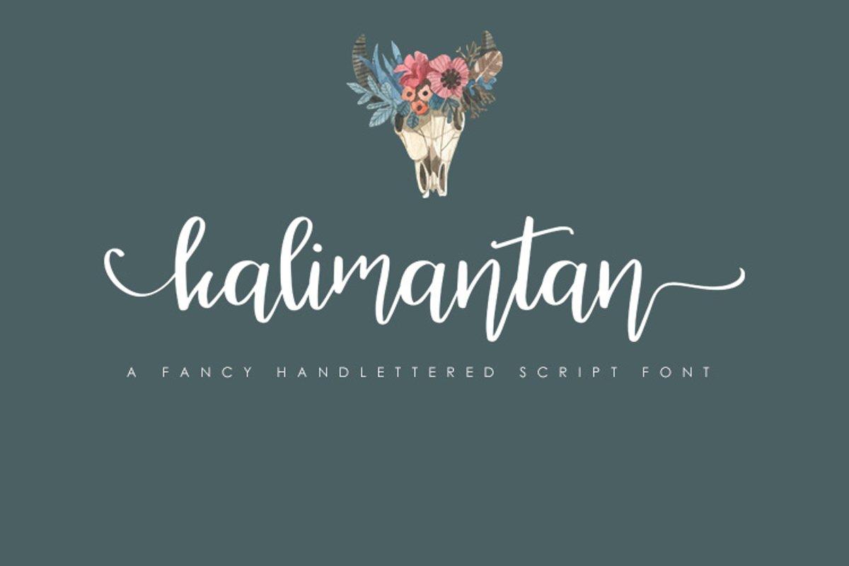 Kalimantan Script Font example image 1