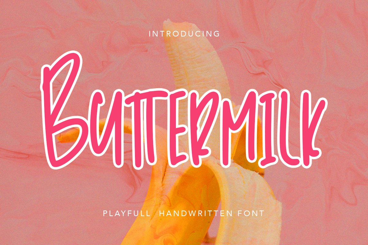 Buttermilk - Playfull Handwritten Font example image 1