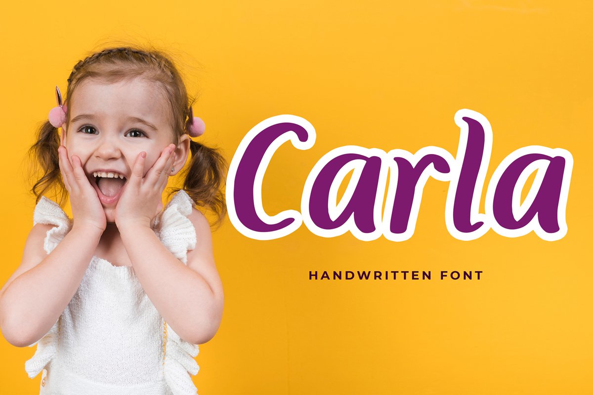 Carla Playful Handwritten Font example image 1
