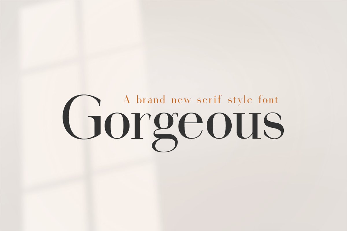 Gorgeous Serif Font example image 1