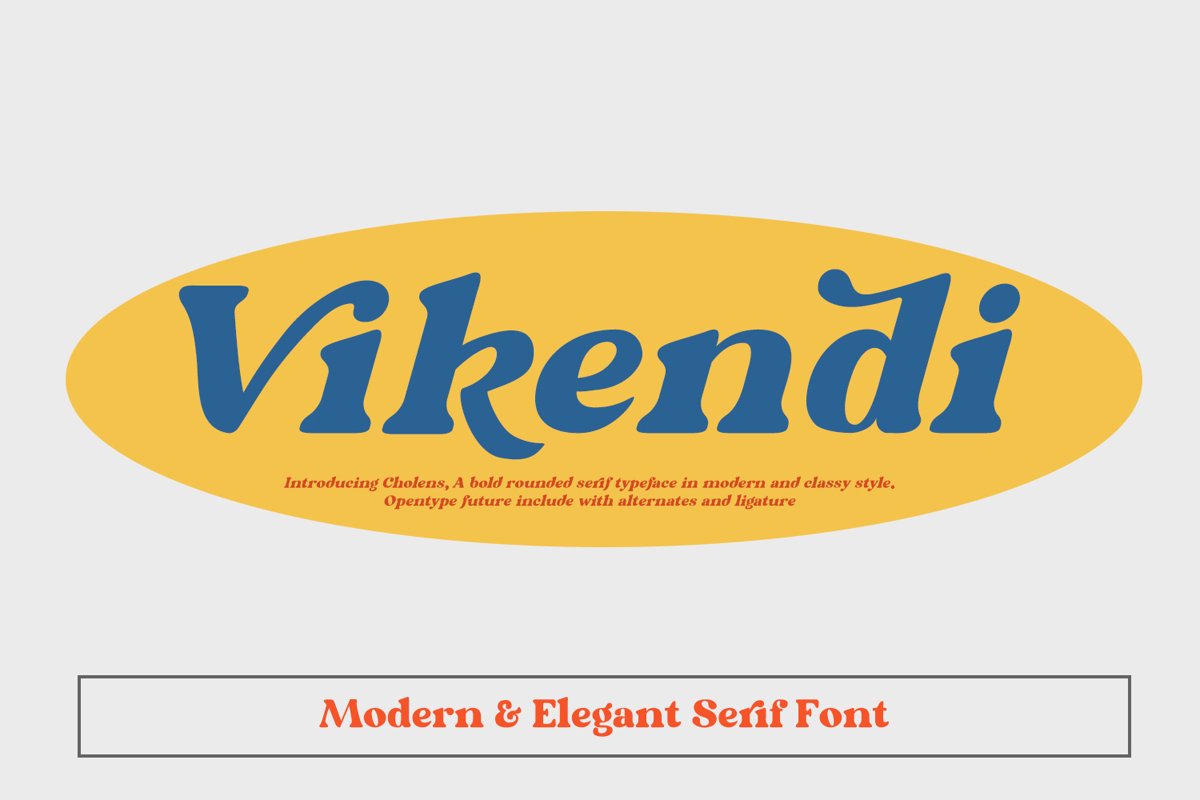 Vikendi Elegant Serif Font example image 1